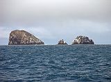 Galapagos 2-1-20 Gordon Rocks We got back on the Eden and sailed during lunch and afternoon to our next stop � Sante Fe. On the way I spotted three small islets called Gordon�s Rocks, a short distance north of the Plazas islands off the east coast of Santa Cruz. Roca Gordon is said to be one of the best dive sites around Santa Cruz.